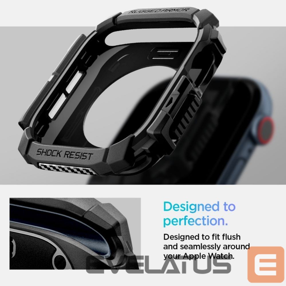 Другой аксессуар для телефона Spigen Spigen Rugged Armor Case for Apple Watch 10 (42mm) - Black