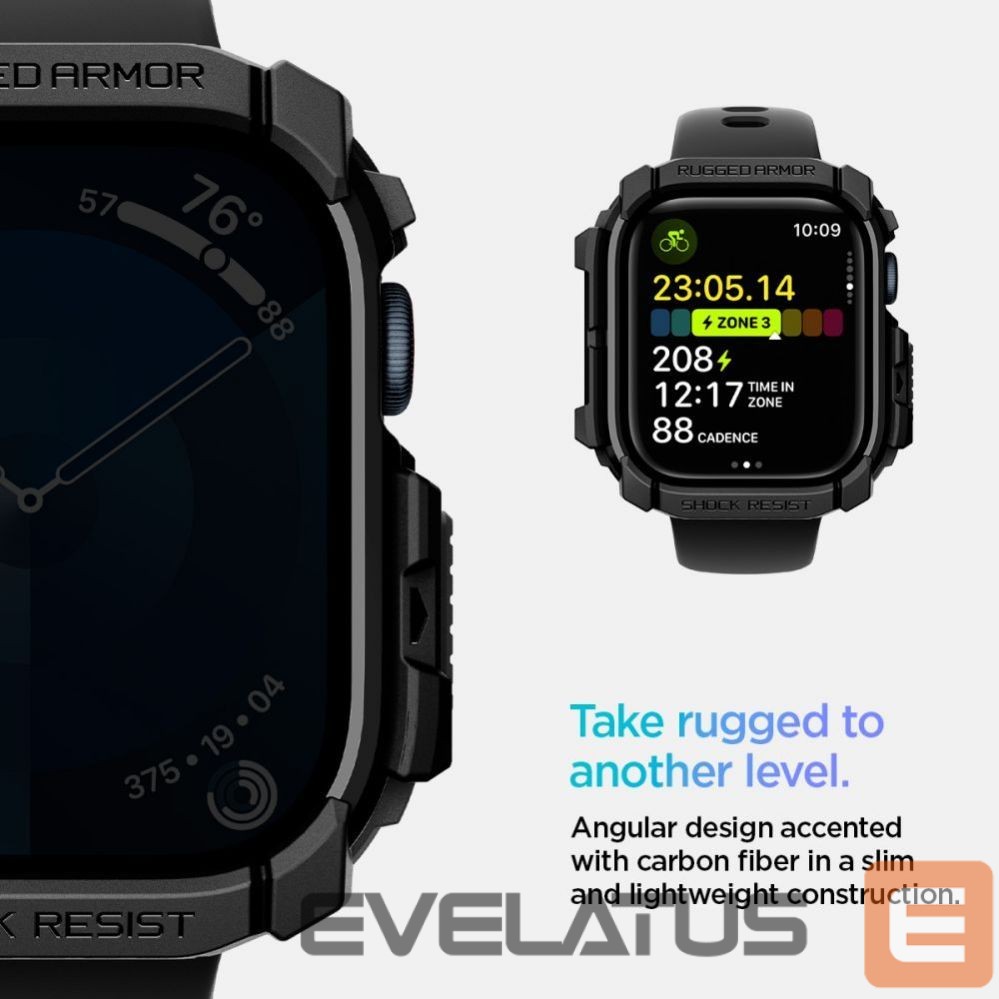 Другой аксессуар для телефона Spigen Spigen Rugged Armor Case for Apple Watch 10 (42mm) - Black