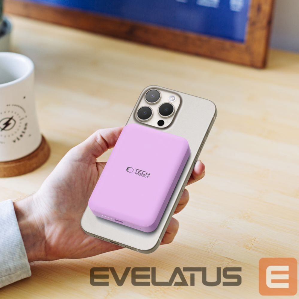 Другой аксессуар для телефона Tech-Protect Tech-Protect LifeMag MagSafe PB11 10000mAh Power Bank - Pink