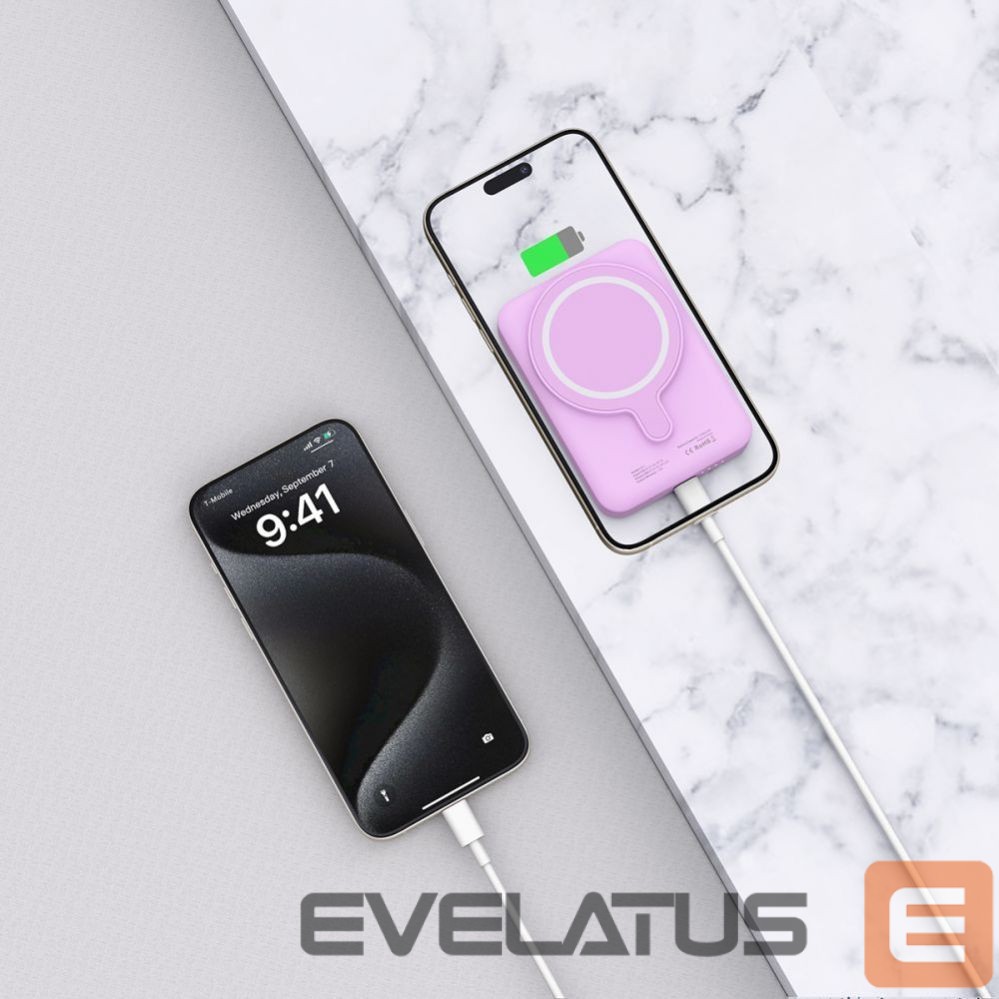 Другой аксессуар для телефона Tech-Protect Tech-Protect LifeMag MagSafe PB11 10000mAh Power Bank - Pink