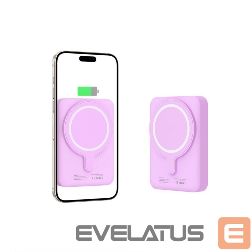 Другой аксессуар для телефона Tech-Protect Tech-Protect LifeMag MagSafe PB11 10000mAh Power Bank - Pink