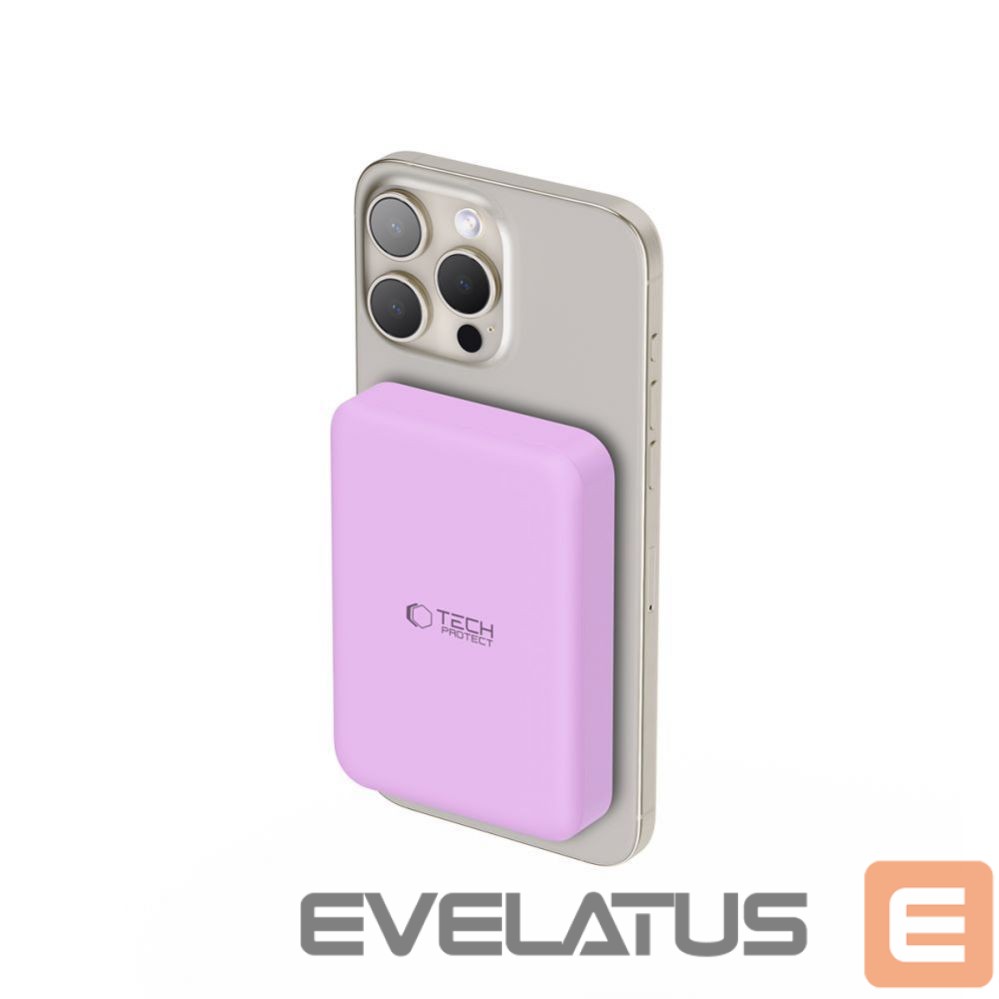 Другой аксессуар для телефона Tech-Protect Tech-Protect LifeMag MagSafe PB11 10000mAh Power Bank - Pink