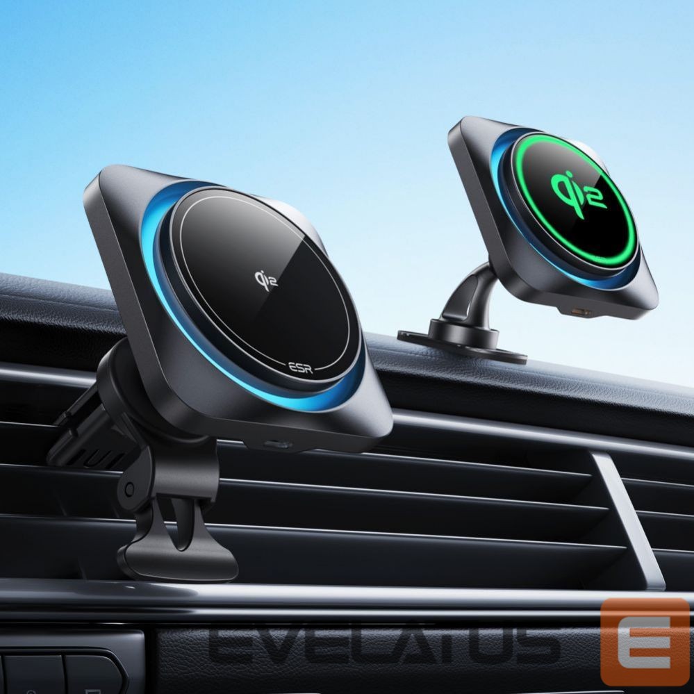 Другой аксессуар для телефона ESR ESR Halolock CryoBoost MagSafe Inductive Charger Holder for Dashboard and Air Vent with Qi 2 15W - Black