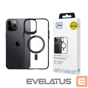 Другой аксессуар для телефона 3MK  3mk Satin Armor MagCase with MagSafe for iPhone 12 Pro Max - Clear with Black Frame 