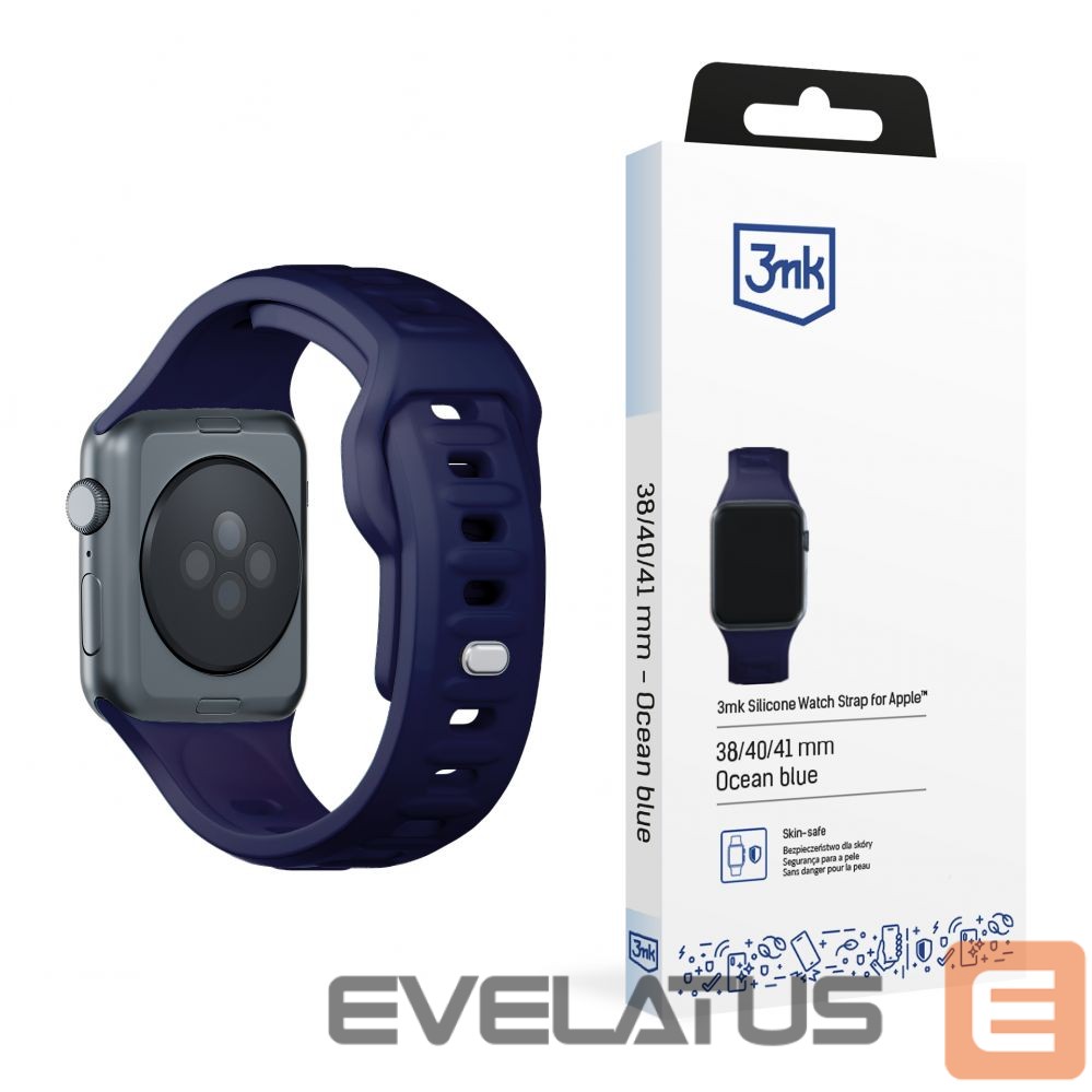 Другой аксессуар для телефона 3MK 3mk Silicone Watch Strap for Apple Watch 38 / 40 / 41 mm - blue