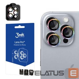 Другой аксессуар для телефона 3MK  3mk Lens Protection Pro Camera Cover with Iridescent Frame for iPhone 16 Pro /16 Pro Max 