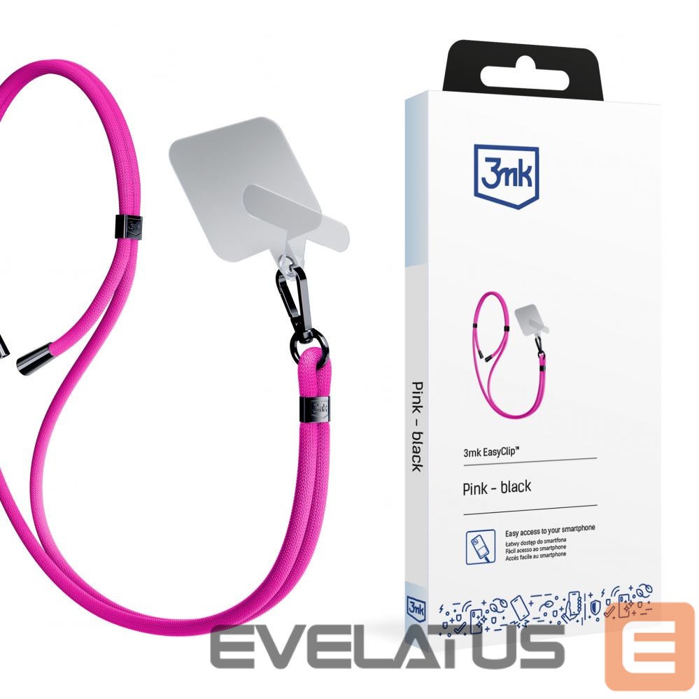 Другой аксессуар для телефона 3MK Smartphone Lanyard 3mk EasyClip - Pink