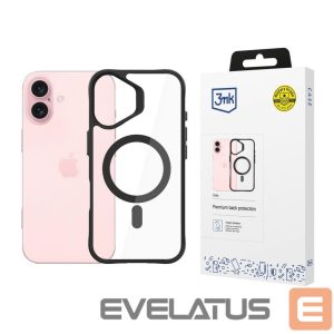 Другой аксессуар для телефона 3MK  3mk Satin Armor MagCase with MagSafe for iPhone 16 - Clear with Black Frame 