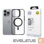 Другой аксессуар для телефона 3MK  3mk Satin Armor MagCase with MagSafe iPhone 16 Pro Max - Clear with Black Frame 