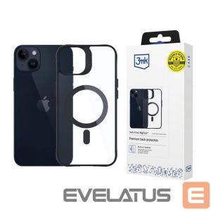 Другой аксессуар для телефона 3MK  3mk Satin Armor MagCase with MagSafe for iPhone 14 Plus - Clear with Black Frame 