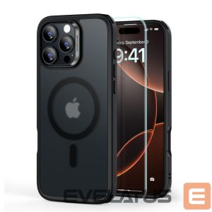 Другой аксессуар для телефона ESR  ESR Classic Hybrid Halolock MagSafe Case Set + Tempered Glass for iPhone 16 Pro Max - Semi-Transparent with Black Frame 