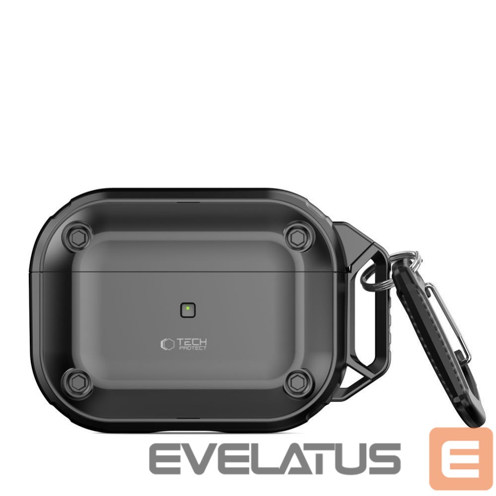 Другой аксессуар для телефона Tech-Protect Tech-Protect Rough Hook Case with Carabiner for Apple AirPods Pro 1 / 2 - Black