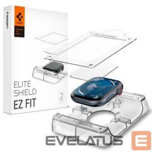 Другой аксессуар для телефона Spigen  Spigen Elite Shield ”EZ FIT” Hybrid Glass 2-PACK for Apple Watch 10 (42MM) - Clear 