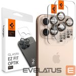 Другой аксессуар для телефона Spigen  Spigen Optik Pro GLAS.TR ”EZ FIT” Camera Protector 2-PACK for iPhone 16 Pro / Pro Max - Brown 