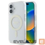 Другой аксессуар для телефона Guess Apple Guess IML Glitter Circle MagSafe iPhone 16 Case - Clear 