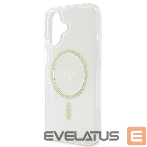 Другой аксессуар для телефона Guess Apple Guess IML Glitter Circle MagSafe iPhone 16 Case - Clear