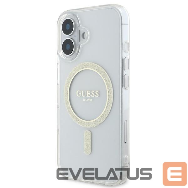 Другой аксессуар для телефона Guess Apple Guess IML Glitter Circle MagSafe iPhone 16 Case - Clear