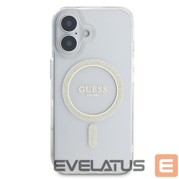 Другой аксессуар для телефона Guess Apple Guess IML Glitter Circle MagSafe iPhone 16 Case - Clear