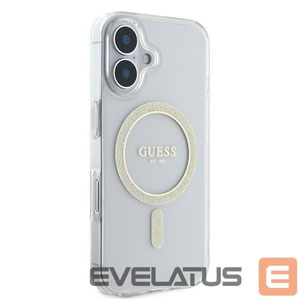 Другой аксессуар для телефона Guess Apple Guess IML Glitter Circle MagSafe iPhone 16 Case - Clear
