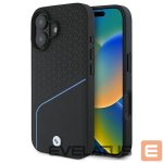 Другой аксессуар для телефона BMW  BMW BMHMP16S23RDCLK iPhone 16 6.1" black/black hardcase Sign Leather Textured And Line MagSafe 