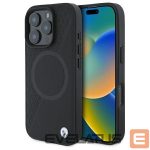 Другой аксессуар для телефона BMW  BMW Sign Leather Half Textured And Circle MagSafe case for iPhone 16 Pro Max - black 