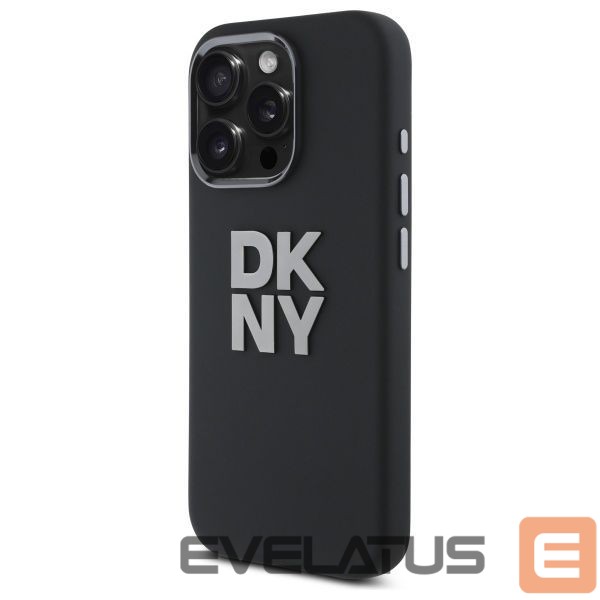 Другой аксессуар для телефона DKNY DKNY Liquid Silicone Metal Logo iPhone 16 Pro Max Case - Black