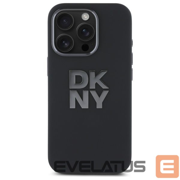 Другой аксессуар для телефона DKNY DKNY Liquid Silicone Metal Logo iPhone 16 Pro Max Case - Black