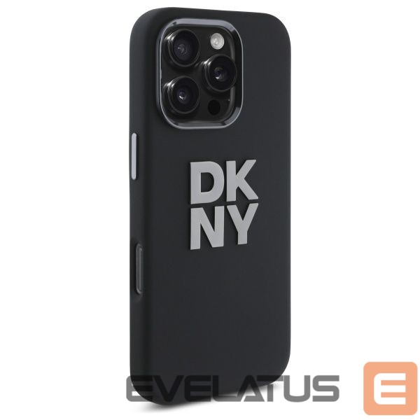 Другой аксессуар для телефона DKNY DKNY Liquid Silicone Metal Logo iPhone 16 Pro Max Case - Black