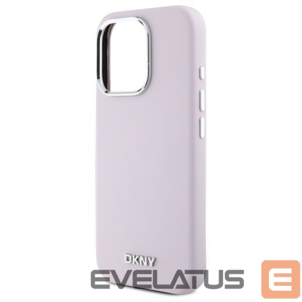 Другой аксессуар для телефона DKNY DKNY Liquid Silicone Small Metal Logo MagSafe iPhone 16 Pro Case - Pink