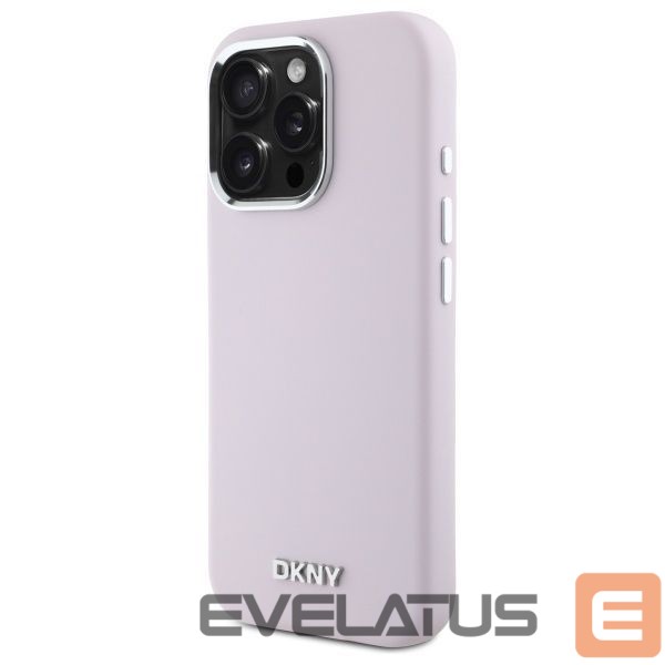 Другой аксессуар для телефона DKNY DKNY Liquid Silicone Small Metal Logo MagSafe iPhone 16 Pro Case - Pink