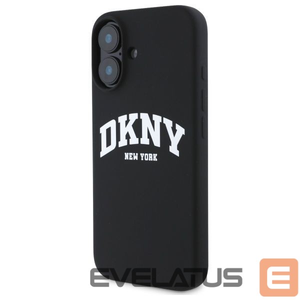Другой аксессуар для телефона DKNY DKNY Silicone White Printed Logo MagSafe iPhone 16 Case - Black