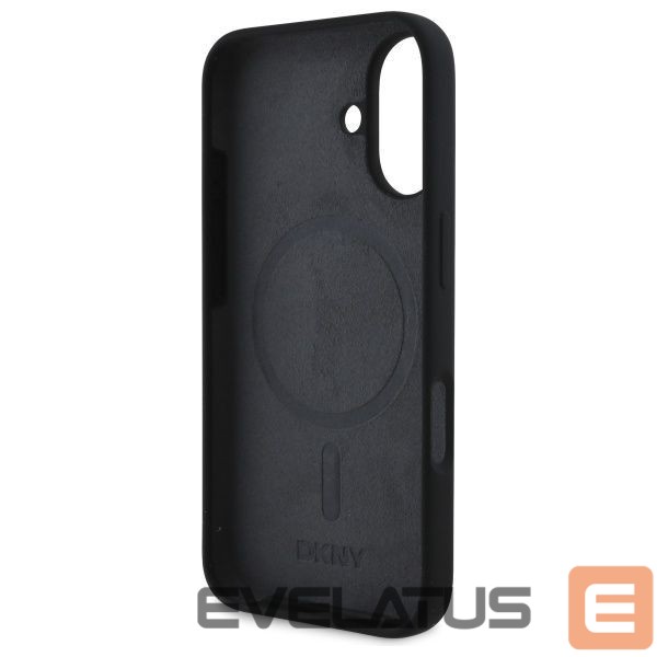 Другой аксессуар для телефона DKNY DKNY Silicone White Printed Logo MagSafe iPhone 16 Case - Black