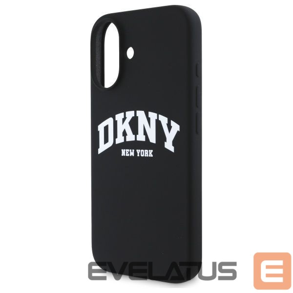 Другой аксессуар для телефона DKNY DKNY Silicone White Printed Logo MagSafe iPhone 16 Case - Black