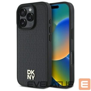 Другой аксессуар для телефона DKNY  DKNY DKHMP16XPSHRPSK iPhone 16 Pro Max 6.9" hardcase black/black Repeat Pattern Stack Logo MagSafe 