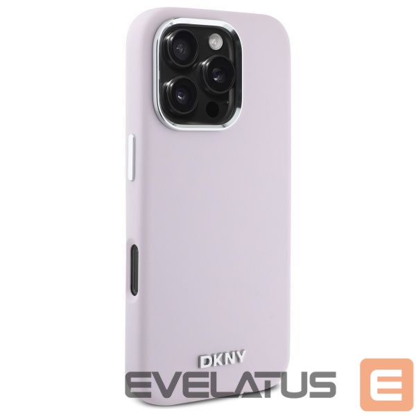 Другой аксессуар для телефона DKNY DKNY Liquid Silicone Small Metal Logo MagSafe iPhone 16 Pro Max Case - Pink
