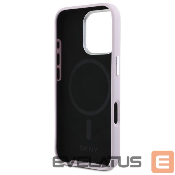 Другой аксессуар для телефона DKNY DKNY Liquid Silicone Small Metal Logo MagSafe iPhone 16 Pro Max Case - Pink