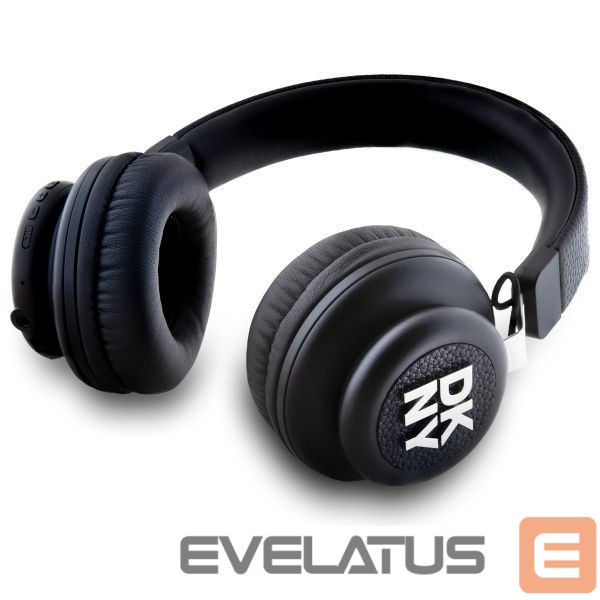Другой аксессуар для телефона DKNY DKNY Bluetooth On-Ear Headphones DKBHS6PUSLK Black/Black Metal Logo