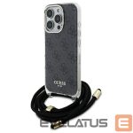 Другой аксессуар для телефона Guess  Guess Crossbody Cord 4G Print Case with Lanyard for iPhone 16 Pro - Black 