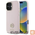 Другой аксессуар для телефона Guess  Guess Silicone Logo Strass 4G case for iPhone 16 - light pink 