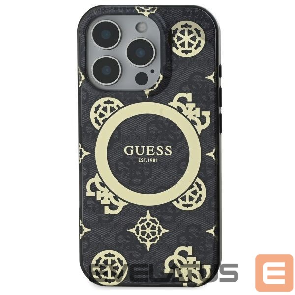 Другой аксессуар для телефона Guess Guess IML Peony On 4G Background MagSafe case for iPhone 16 Pro - black