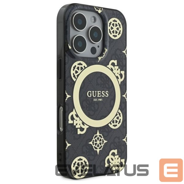 Другой аксессуар для телефона Guess Guess IML Peony On 4G Background MagSafe case for iPhone 16 Pro - black