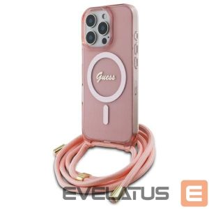 Другой аксессуар для телефона Guess  Guess Crossbody Cord Script MagSafe Case for iPhone 16 Pro - Pink 