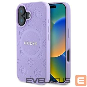 Другой аксессуар для телефона Guess  Guess Saffiano Peony Classic Logo MagSafena iPhone 16 Plus Case - Purple 