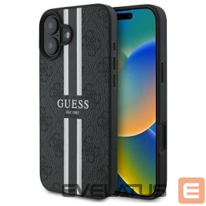 Другой аксессуар для телефона Guess  Guess 4G Printed Stripes MagSafe case for iPhone 16 - black 