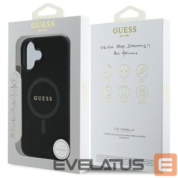 Другой аксессуар для телефона Guess Guess Saffiano Classic Logo MagSafe case for iPhone 16 - black