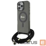 Другой аксессуар для телефона Guess  Guess Crossbody Cord Script MagSafe Case for iPhone 16 Pro Max - Black 