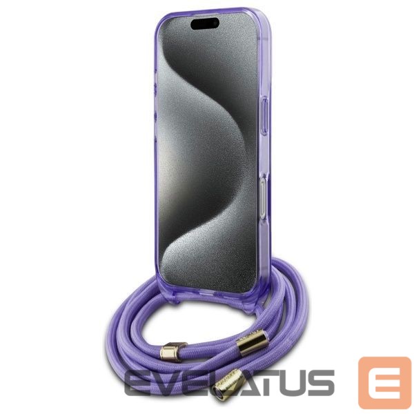 Другой аксессуар для телефона Guess Guess Crossbody Cord Script MagSafe Case for iPhone 16 Pro Max - Purple