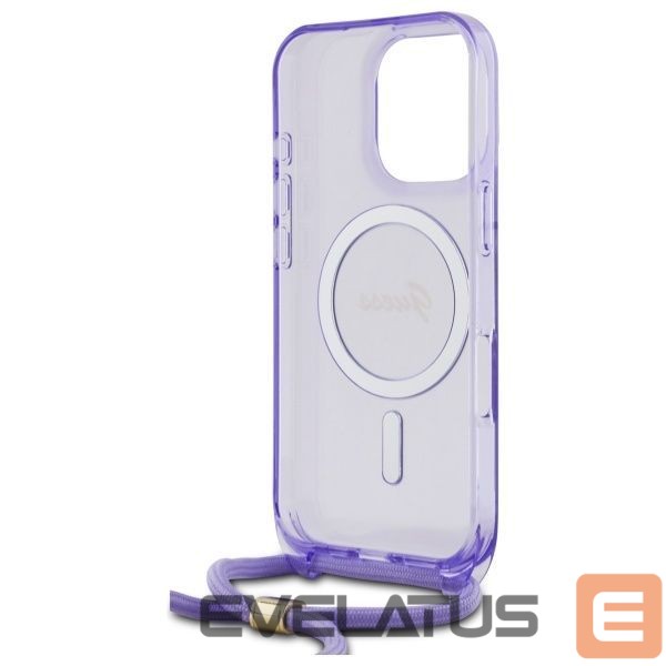 Другой аксессуар для телефона Guess Guess Crossbody Cord Script MagSafe Case for iPhone 16 Pro Max - Purple