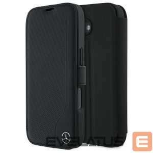 Другой аксессуар для телефона Mercedes-Benz  Mercedes Leather Wood Imitation iPhone 16 Case - Black 