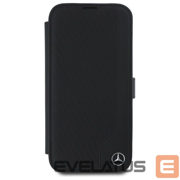 Другой аксессуар для телефона Mercedes-Benz Mercedes Leather Wood Imitation iPhone 16 Case - Black